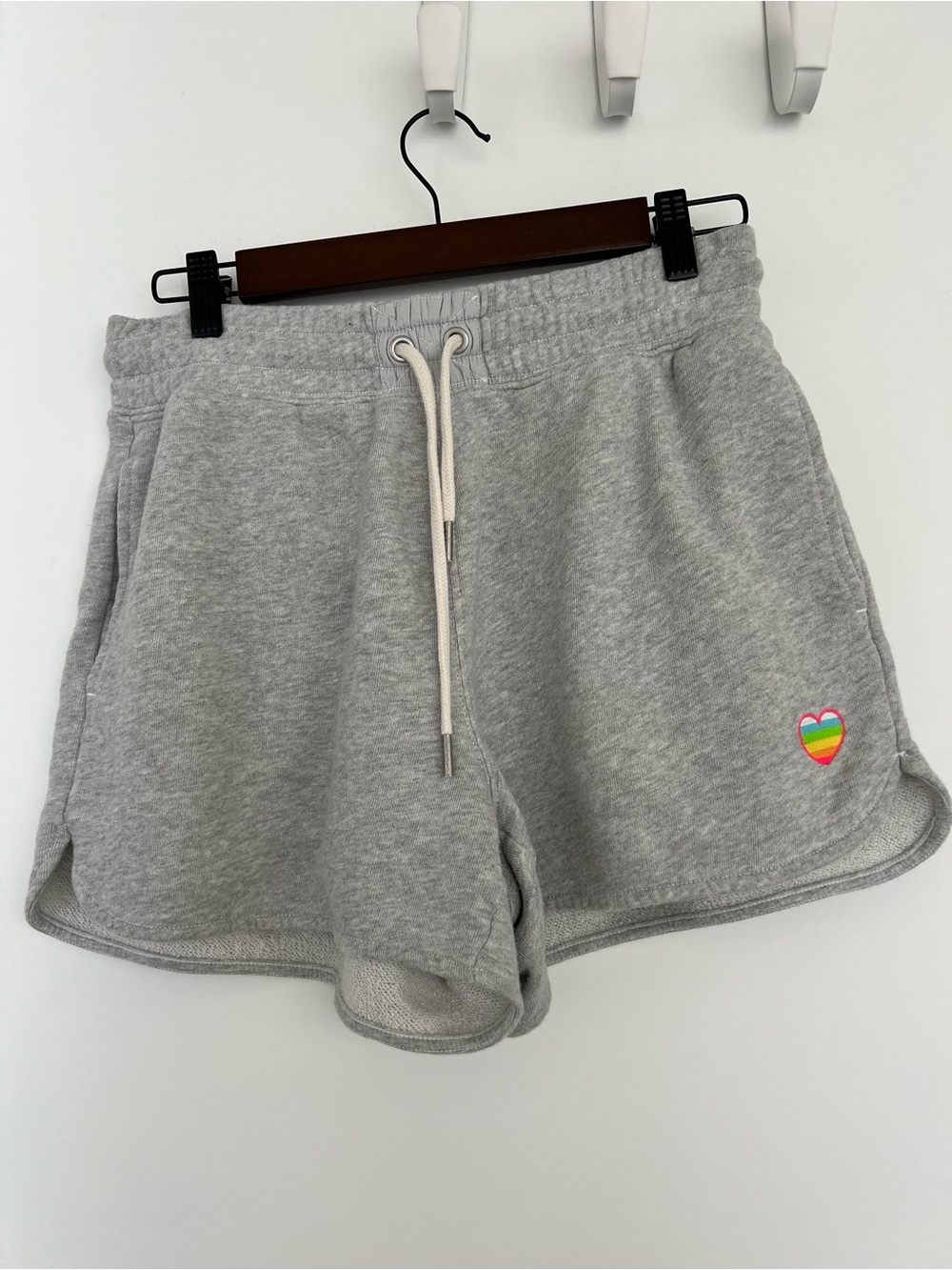 aerie Gray Fleece Athletic Shorts